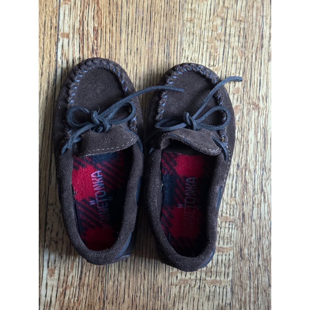 Minnetonka suede loafers